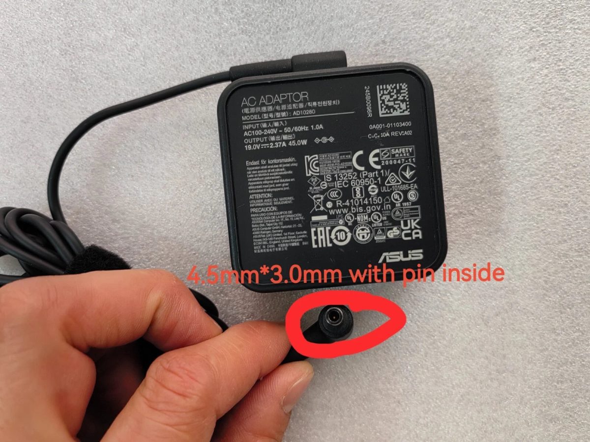 ASUS Laptop Charger 45W 19V 2.37A Original Adapter (4.5 mm x 3.0 mm) (1 Yr Warranty) (Power Cord Included) - Image 11