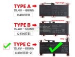 ASUS C41N1731 - C41N1731 Original Laptop Notebook Battery (1 Yr Warranty) - Image 9