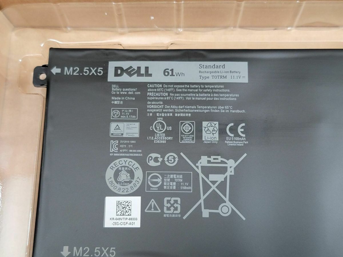 DELL  0H76MY 07D1WJ – TOTRM Genuine Original Laptop Notebook Battery ( 1 Yr Warranty ) - Image 4