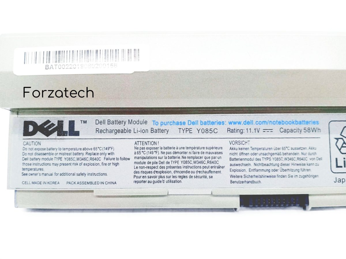 DELL 0R840C 0W341C 0R841C 0W343C 0Y082C	PP15S - Y085C Genuine Original Laptop Notebook Battery ( 1 Yr Warranty ) - Image 2