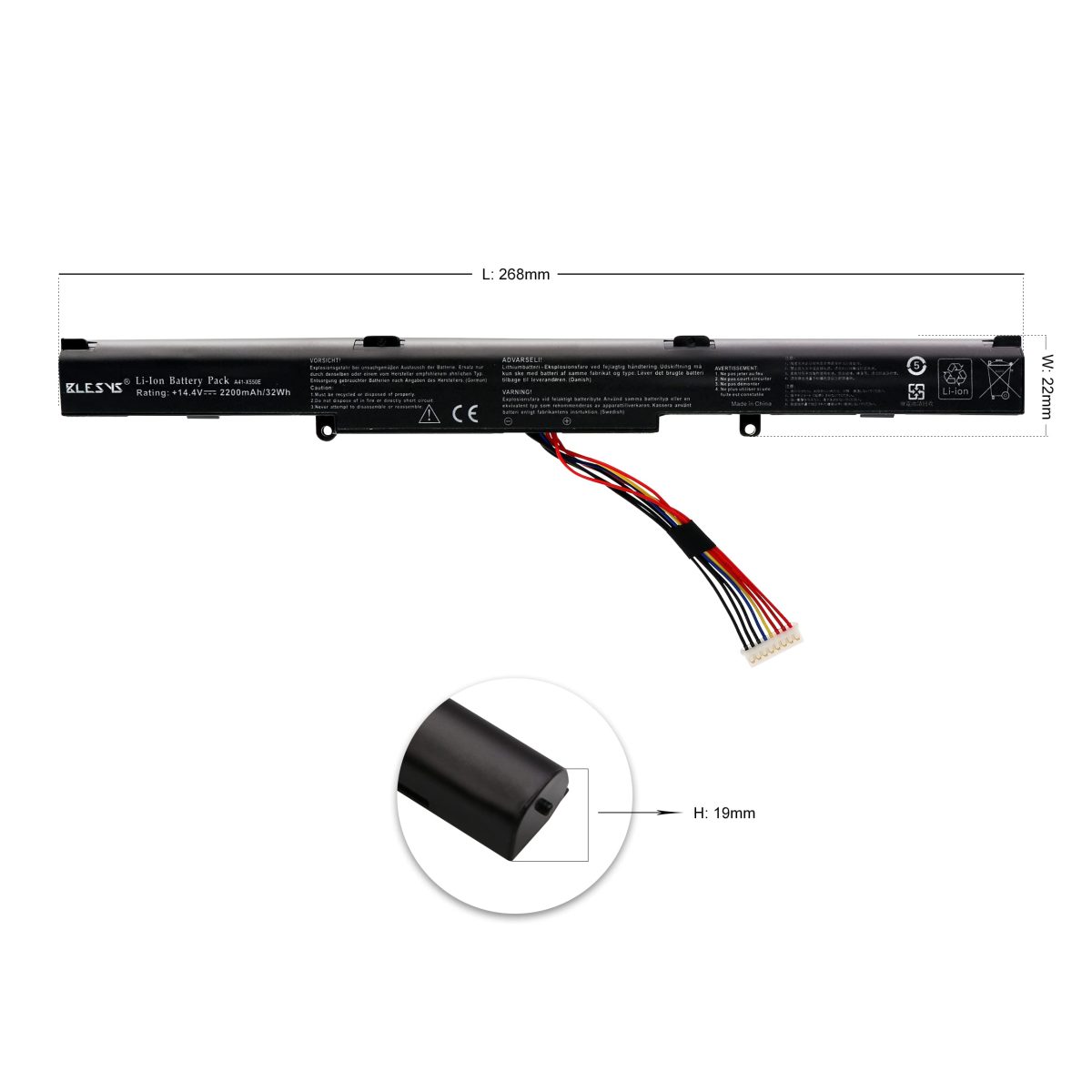 ASUS A41-X550E - A41-X550E Original Laptop Notebook Battery (1 Yr Warranty) - Image 8