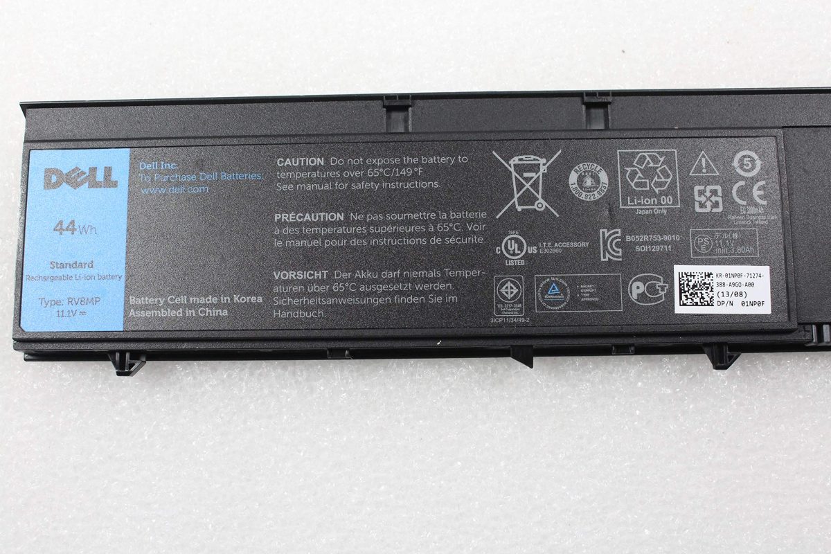 DELL 5WFK6	 935TH 4337M - RV8MP Genuine Original Laptop Notebook Battery ( 1 Yr Warranty ) - Image 2