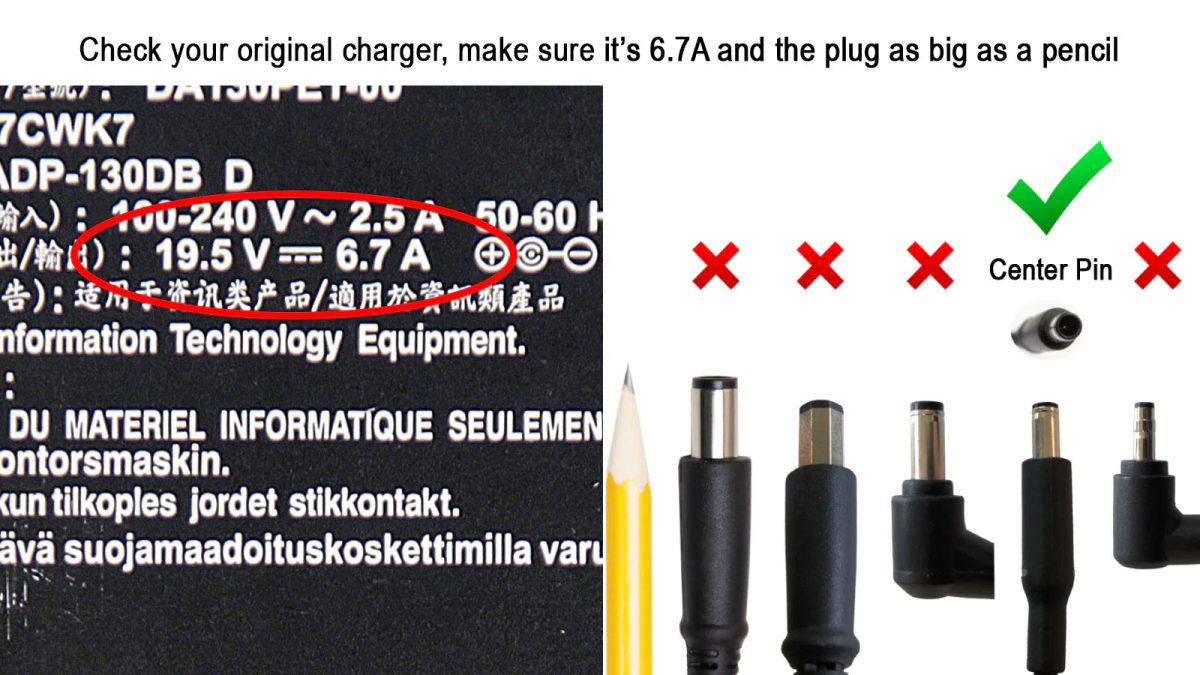 DELL PRECISION 5520 LAPTOP CHARGER 130W 19.5V 6.7A GENUINE Original ( 4.5 mm X 3.0 mm) ( 1 Yr Warranty ) - Image 8
