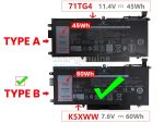 DELL 71TG4 CFX97 K5XWW 725KY 6CYH6 P29S P29S001 - K5XWW Genuine Original Laptop Notebook Battery ( 1 Yr Warranty ) - Image 6