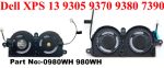 Original FAN Dell XPS 13 9380   P/N : 0980WH , 980WH - Image 2