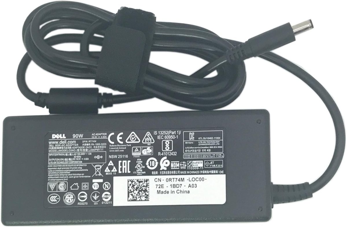 DELL LAPTOP CHARGER 90W 19.5V 4.62A GENUINE Original Adapter ( 4.5 MM ) ( 1 Yr Warranty ) Model No : Optiplex 5070 Micro - Image 3