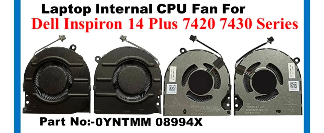 rn-image_picker_lib_temp_d742a40e-1a41-4235-b573-34321e739916.jpg Original FAN Pair Dell XPS Inspiron 14 Plus 7420 P/N : 0YNTMM - Image 1