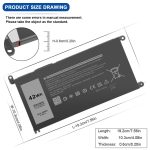 DELL  P90F P90F001 P90F002 P90F003 P90F004 P90F005 
- YRDD6 Genuine Original Laptop Notebook Battery( 1 Yr Warranty ) - Image 7