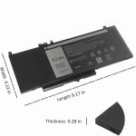 DELL 05TFCY 079VRK 0D074 0K9GVN 0RYXXH 0WYJC2 0YD8XC 1KY05 451-BBLN - 6MT4T Genuine Original  Laptop Notebook Battery( 1 Yr Warranty ) - Image 6