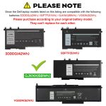 DELL 0FPT1C	05YHR4 C7J70 5GJVW - GJKNX Genuine Original  Laptop Notebook Battery ( 1 Yr Warranty ) - Image 6