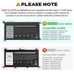 DELL Inspiron 7573 2 in 1  - WDXOR Genuine Original Laptop Notebook Battery ( 1 Yr Warranty ) - Image 6