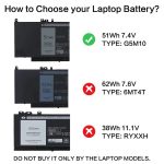 DELL 0WYJC2 P48F002 P48F P37F 451-BBLK P48G - G5M10 Genuine Original Laptop Notebook Battery ( 1 Yr Warranty ) - Image 5