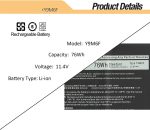 DELL Alienware M15 R2 - Y9M6F Genuine Original Laptop Notebook Battery ( 1 Yr Warranty ) - Image 6