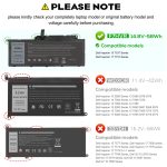 DELL 062VNH 0F7HVR 451-BBEN 451-BBEO 62VNH 
- F7HVR Genuine Original  Laptop Notebook Battery ( 1 Yr Warranty ) - Image 5