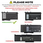 DELL 03VC9Y P60F P72G 049XH 83XPC P60F001 - 3DDDG Genuine Original Laptop Notebook Battery ( 1 Yr Warranty ) - Image 7