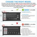 DELL  P90F P90F001 P90F002 P90F003 P90F004 P90F005 
- YRDD6 Genuine Original Laptop Notebook Battery( 1 Yr Warranty ) - Image 11