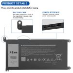 DELL  P90F P90F001 P90F002 P90F003 P90F004 P90F005 
- YRDD6 Genuine Original Laptop Notebook Battery( 1 Yr Warranty ) - Image 6