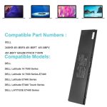 DELL  0D47W KR71X MGH81 C8GC5 XJ8TX 909H5 - 34GKR Genuine Original Laptop Notebook Battery ( 1 Yr Warranty ) - Image 5