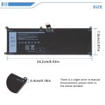 DELL 7VKV9 9TV5X 0V55D0 T02H T02H001 07VKV9 - 7VKV9 Genuine Original Laptop Notebook Battery ( 1 Yr Warranty ) - Image 4