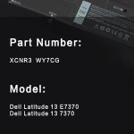 DELL Latitude 13 7370 - XCNR3 Genuine Original Laptop Notebook Battery ( 1 Yr Warranty ) - Image 9
