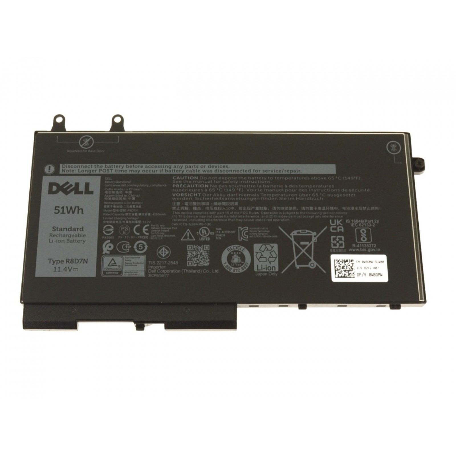 1 DELL R8D7N - R8D7N Genuine Original Laptop Notebook Battery - Image 1